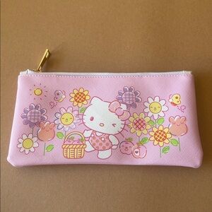 Hello Kitty Sanrio 'Floral Dreams' Pouch with zipper in pink